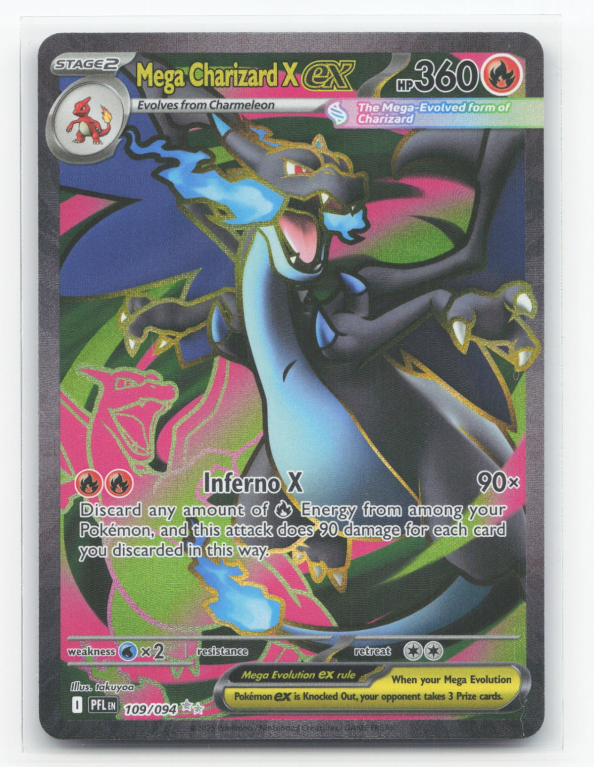 Mega Charizard X ex 109/094 - Phantasmal Flames