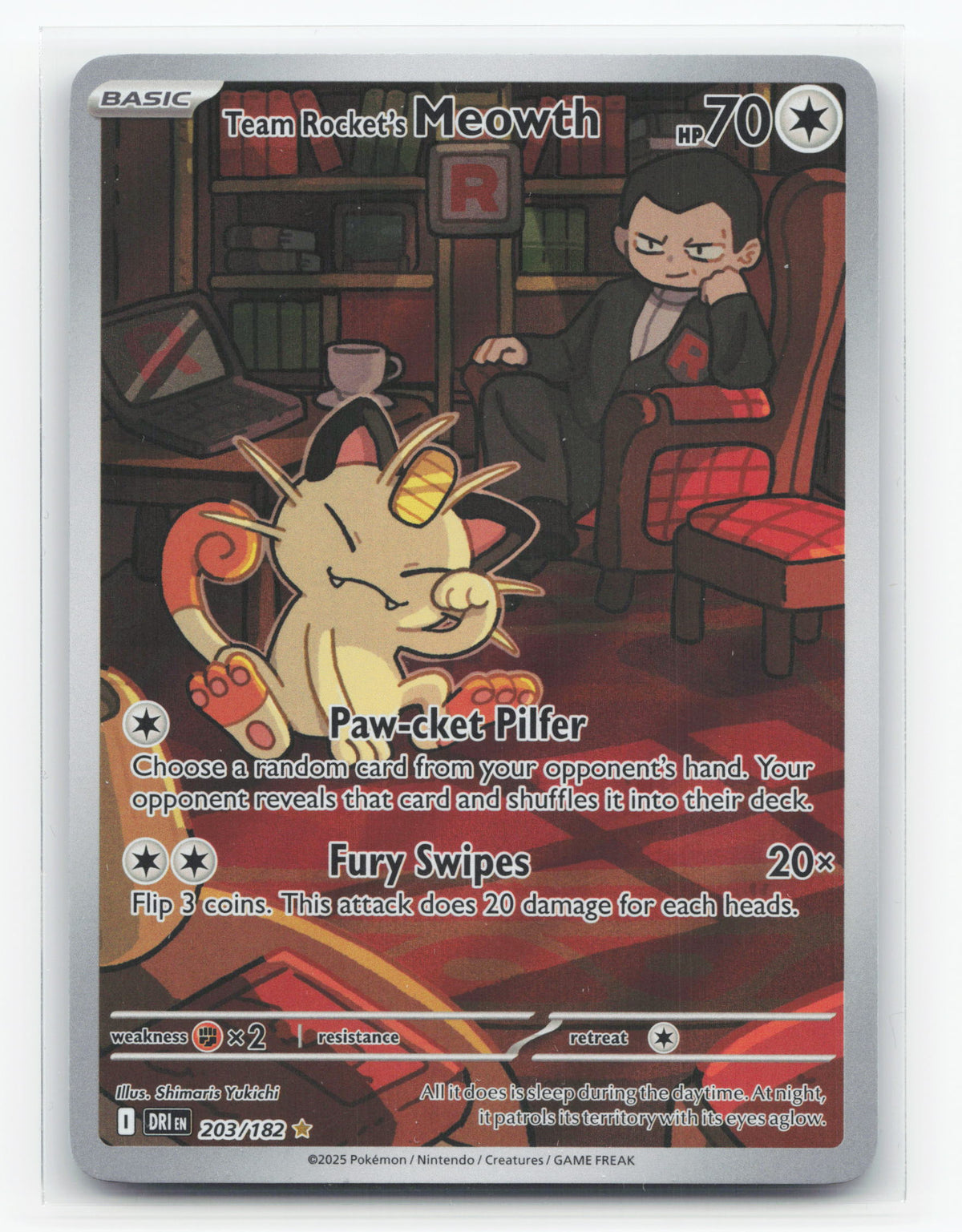 Team Rocket's Meowth 203/182 - Destined Rivals