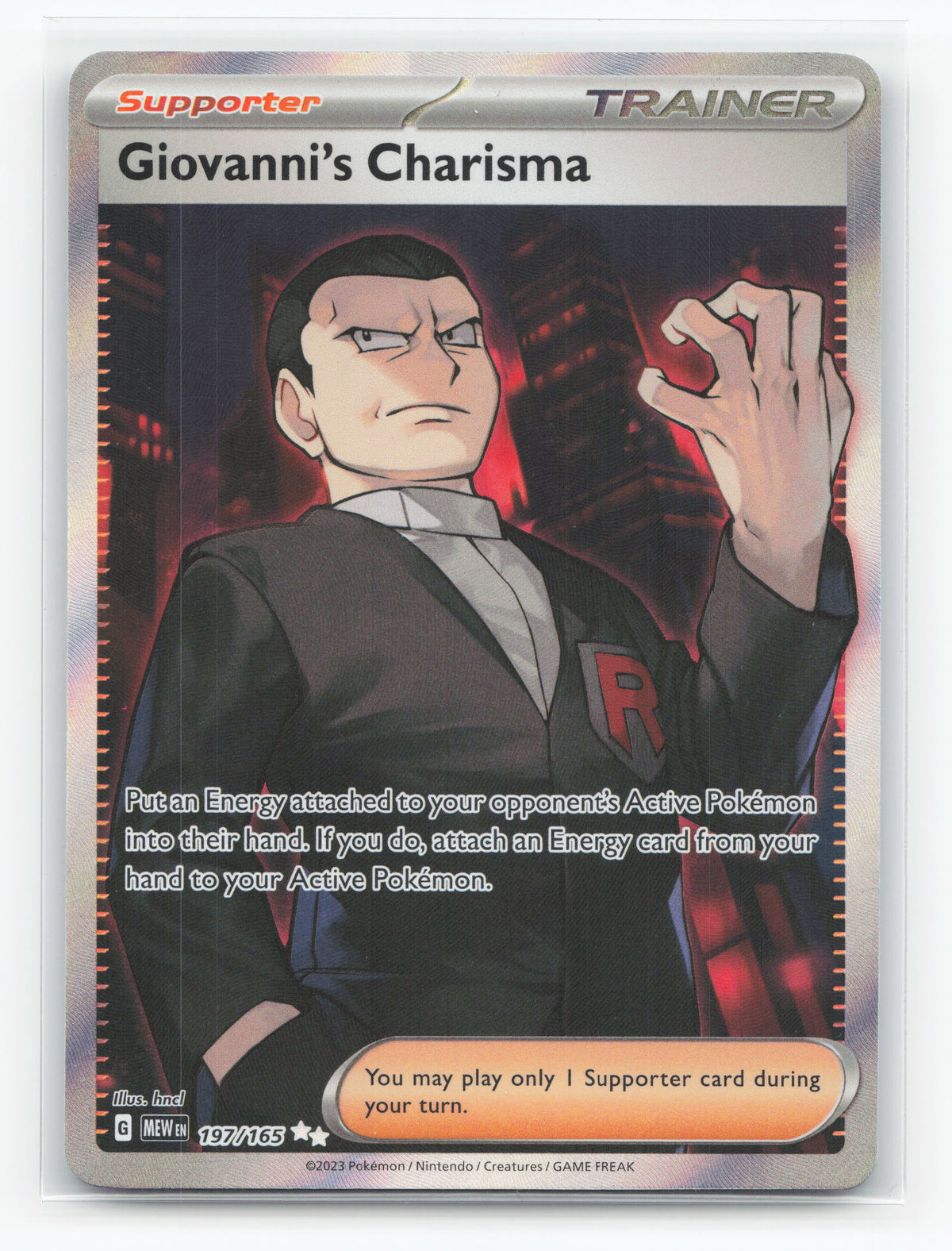 Giovanni's Charisma 197/165 - 151