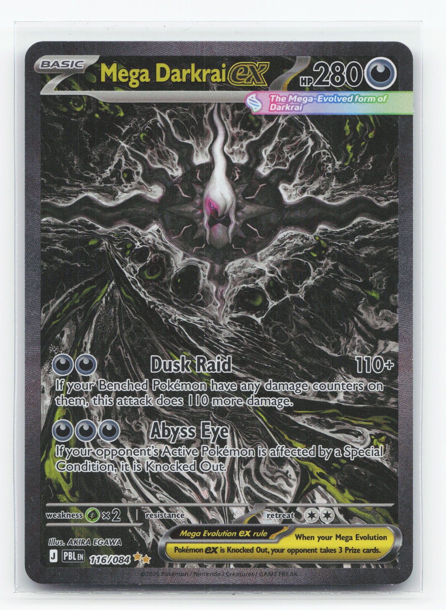 Mega Darkrai ex 116/084 - Pitch Black