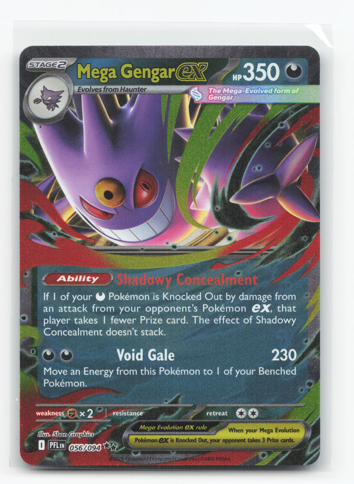 Mega Gengar ex 056/094 - Phantasmal Flames