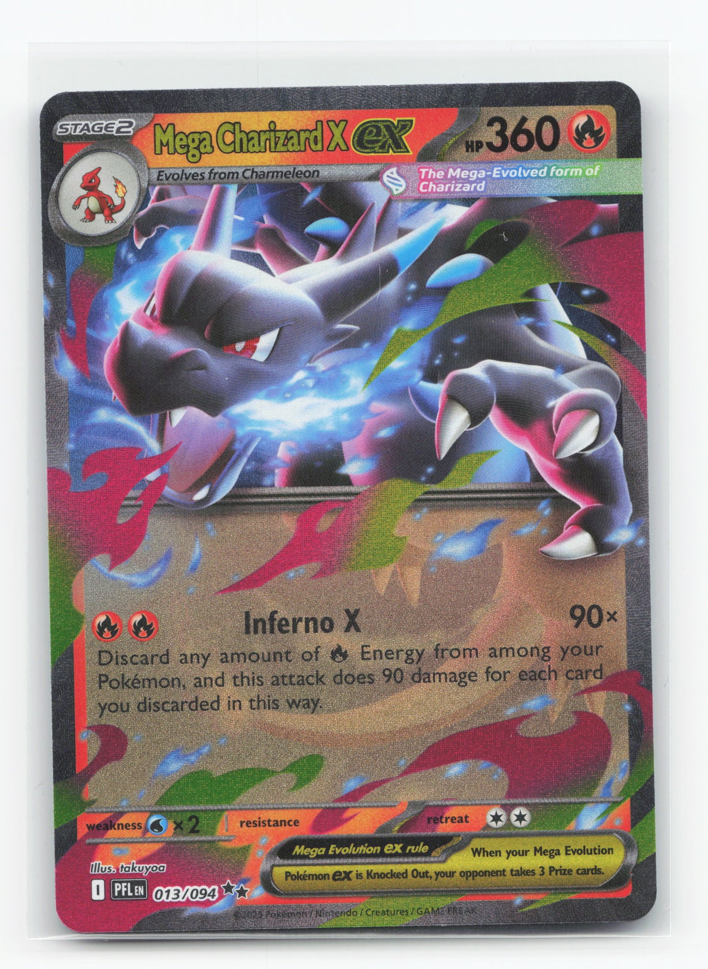 Mega Charizard X ex 013/094 - Phantasmal Flames