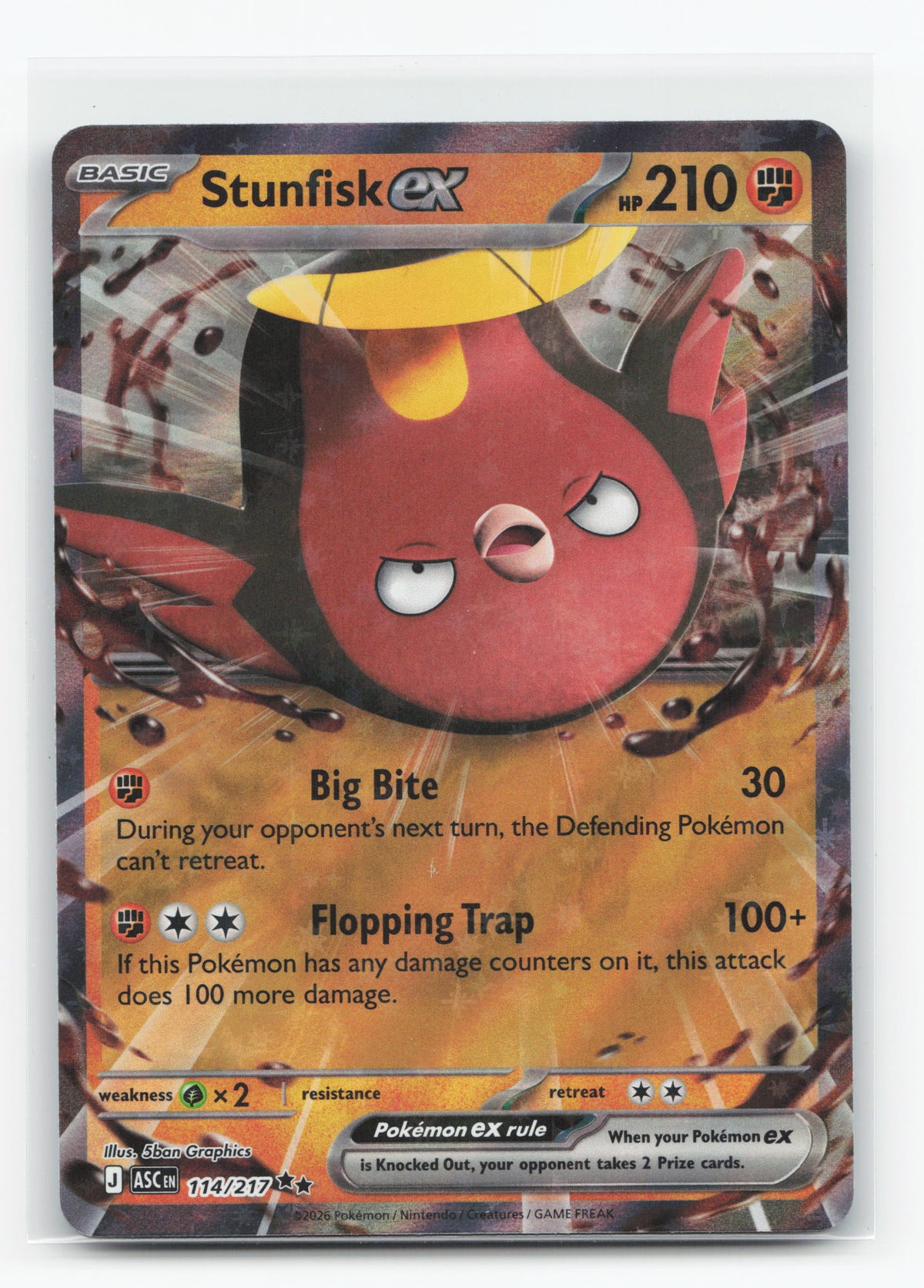 Stunfisk ex 114/217 - Ascended Heroes
