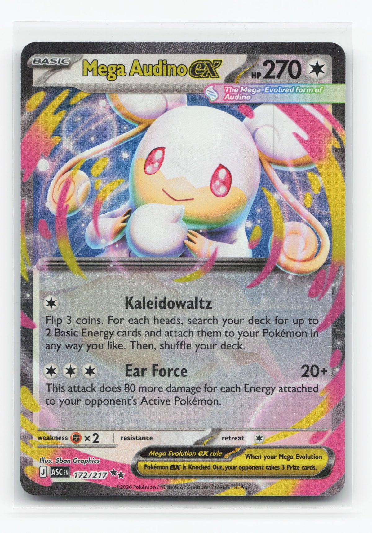 Mega Audino ex 172/217 - Ascended Heroes