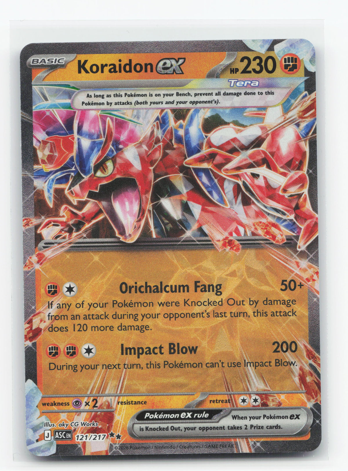 Koraidon ex 121/217 - Ascended Heroes