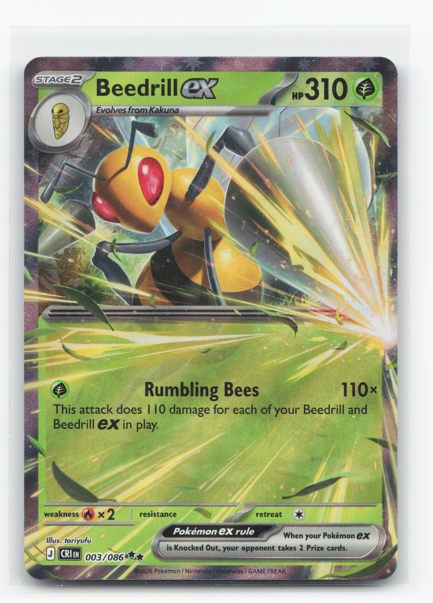 Beedrill ex 003/086 - Chaos Rising