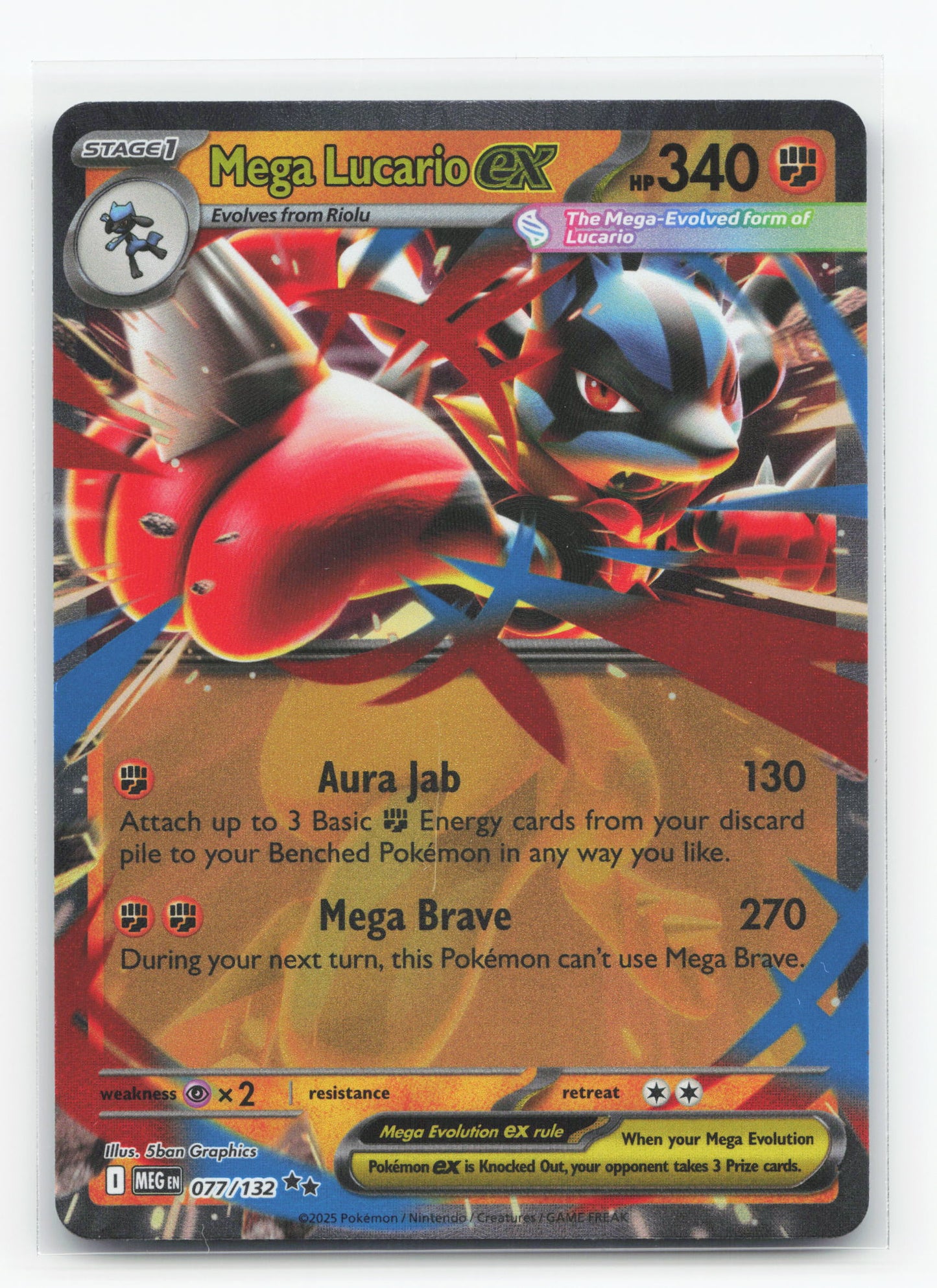 Mega Lucario ex 077/132 - Mega Evolution