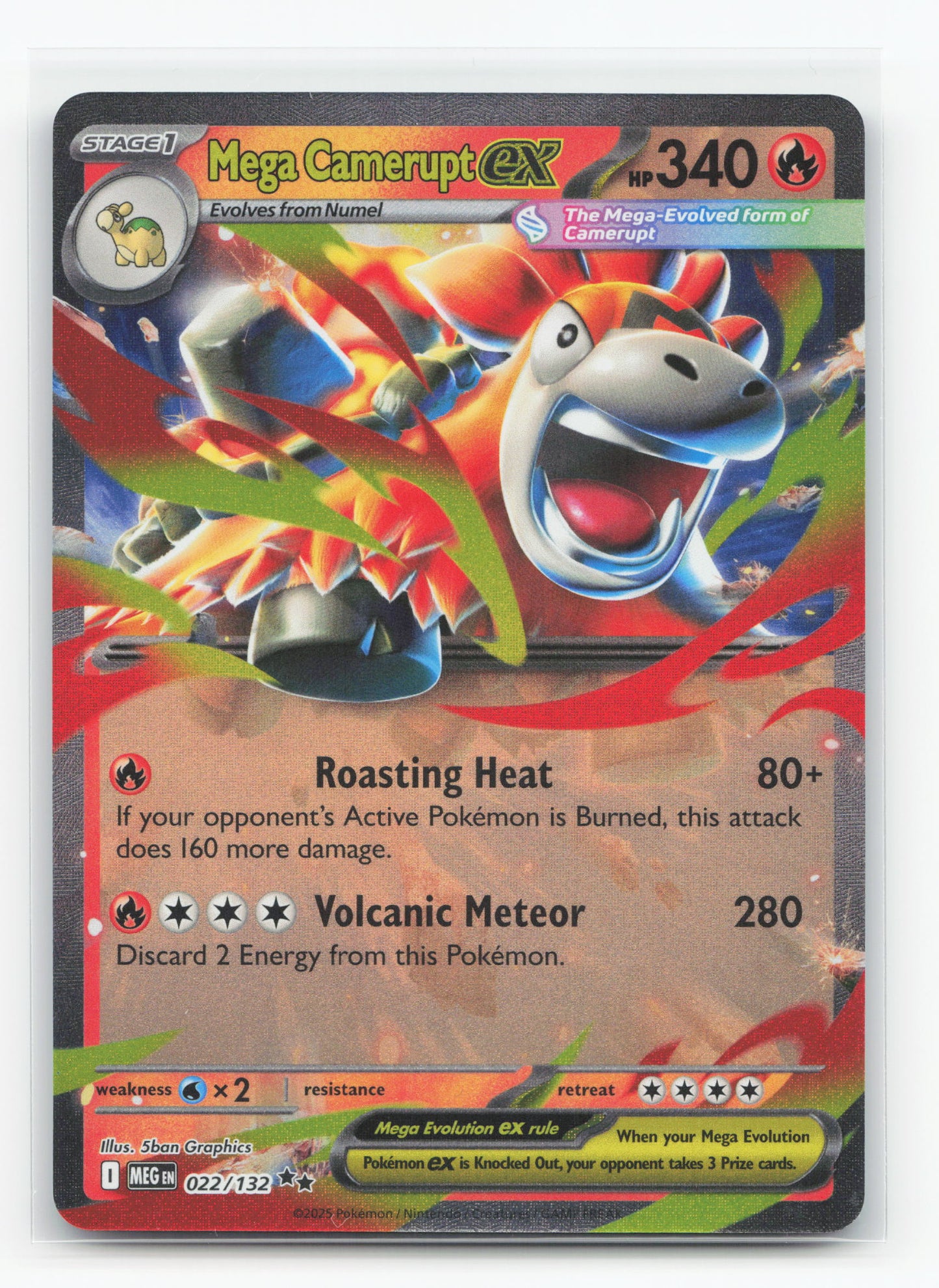 Mega Camerupt ex 022/132 - Mega Evolution
