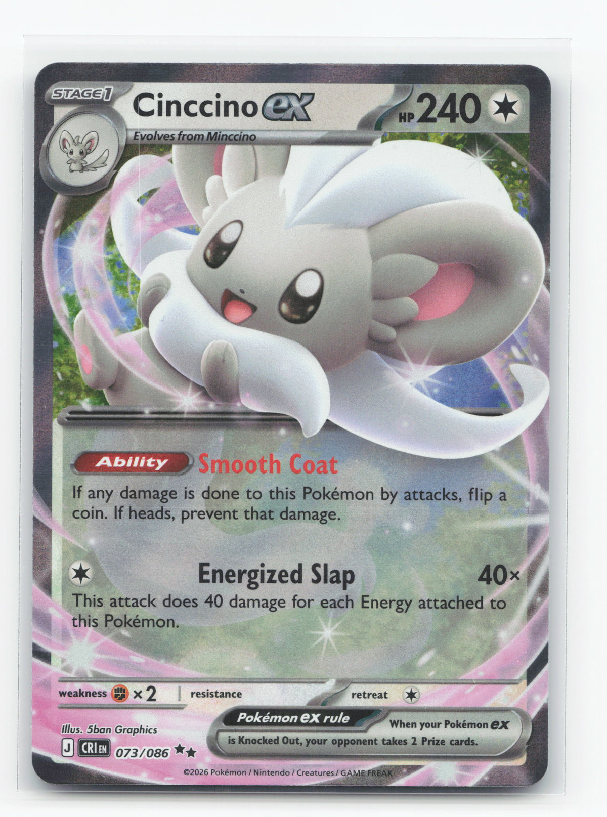 Cinccino ex 073/086 - Chaos Rising
