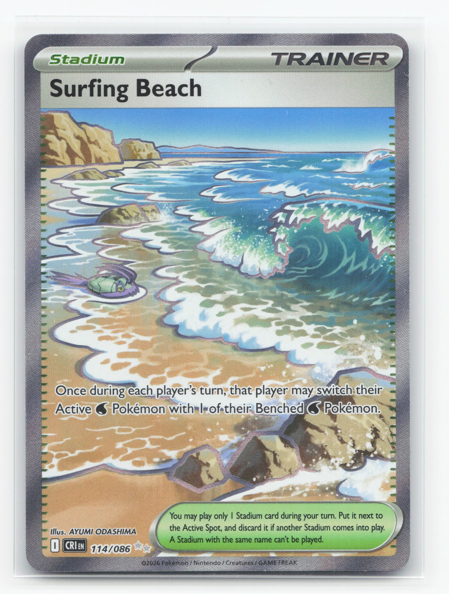 Surfing Beach - Chaos Rising #114/086 - Ultra Rare