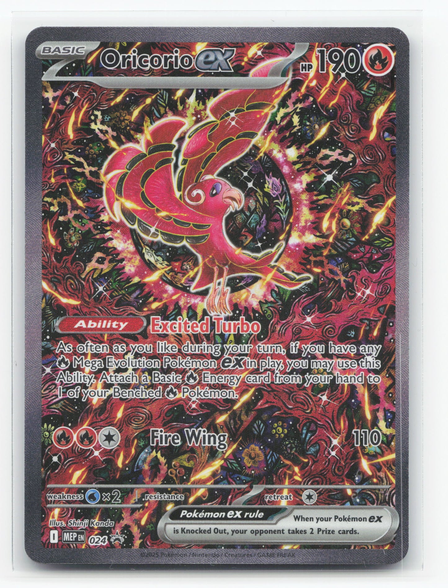 Oricorio ex 024 - Mega Evolution Black Star Promos