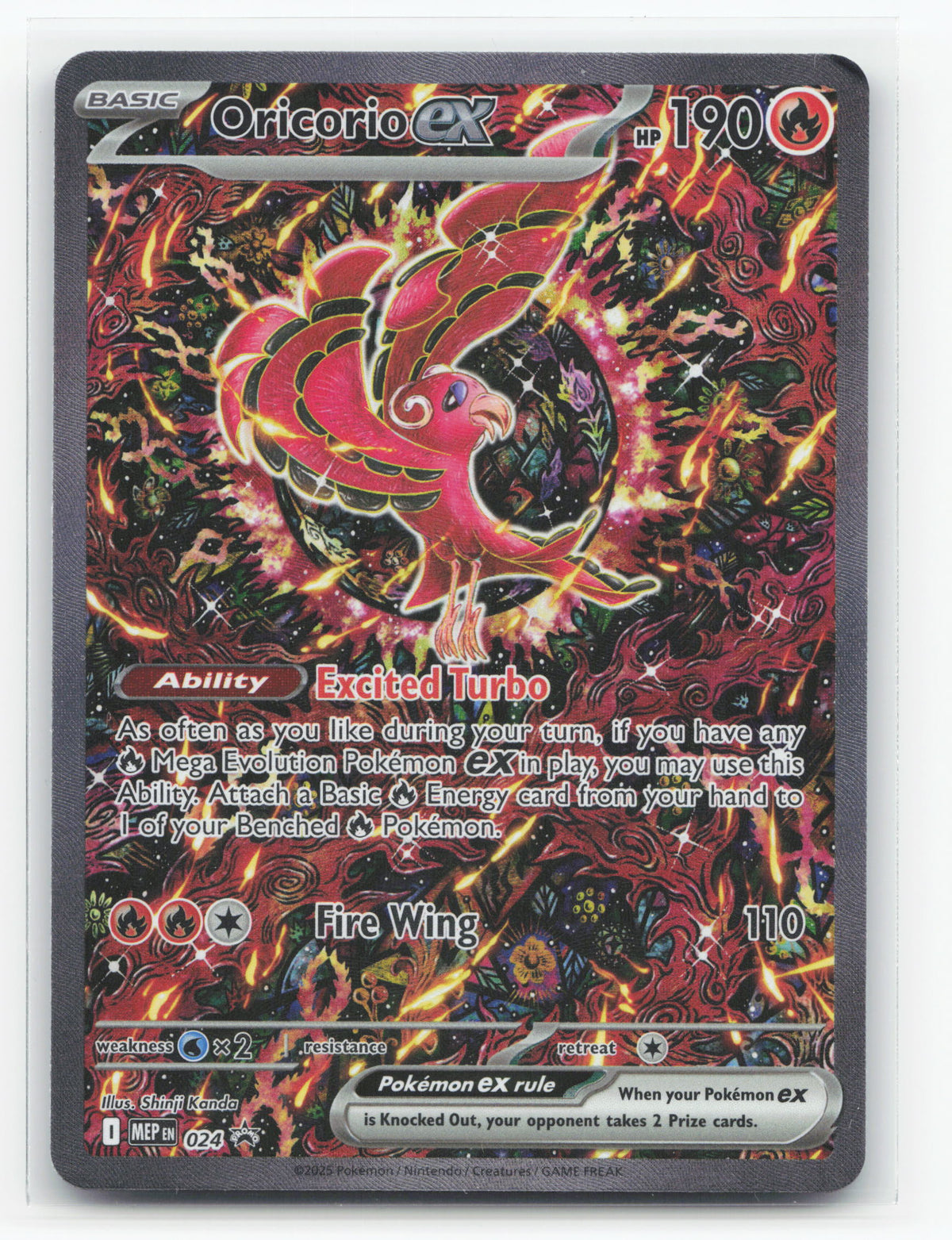Oricorio ex 024 - Mega Evolution Black Star Promos
