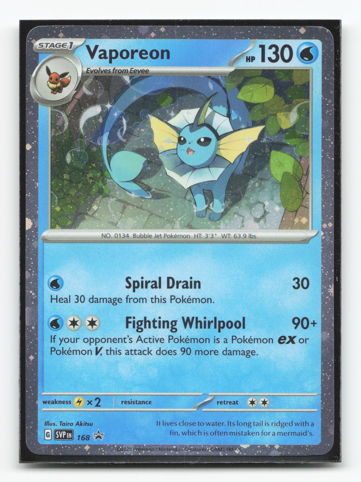 Vaporeon 168 - Scarlet & Violet Black Star Promos