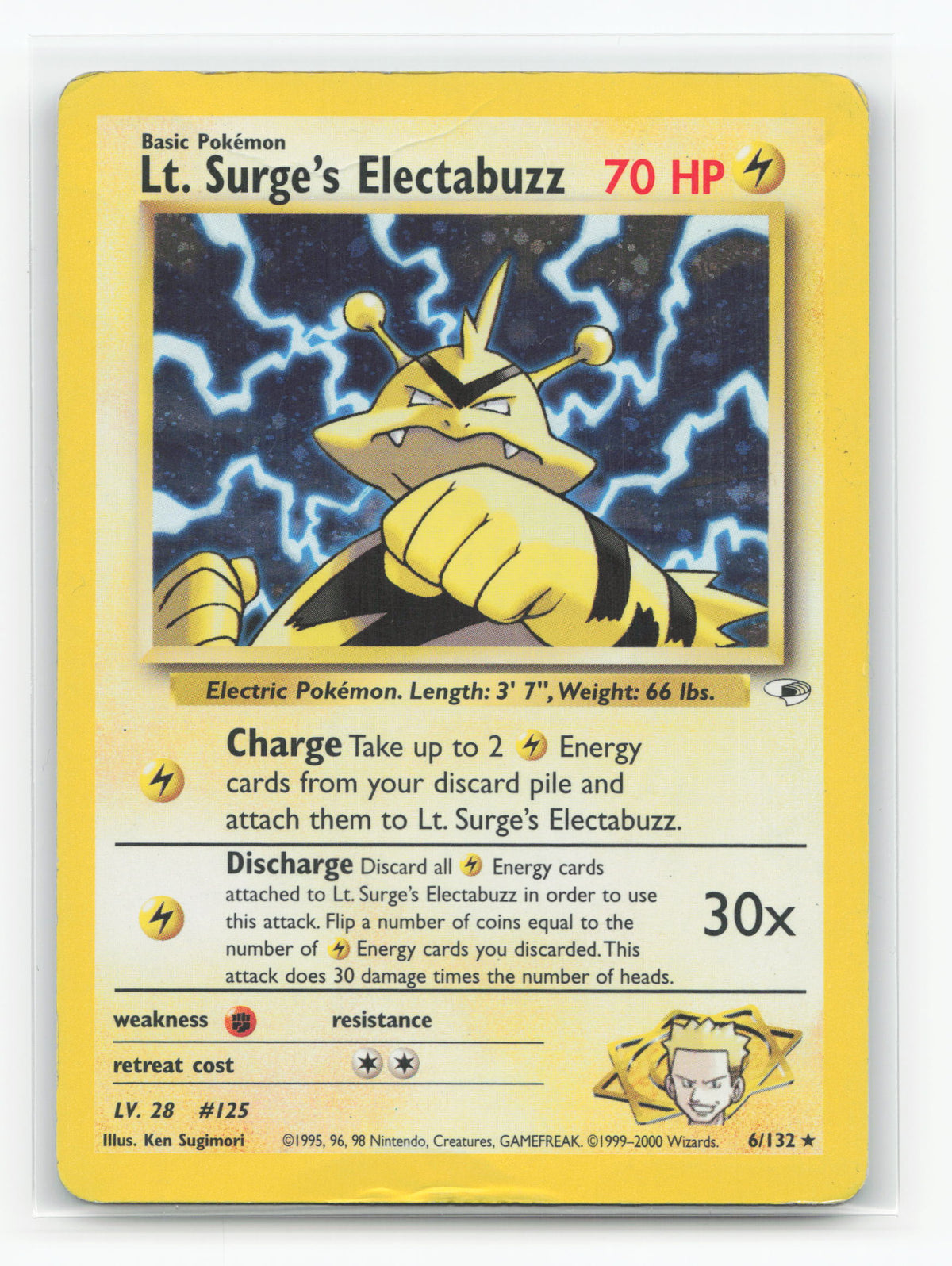 Lt. Surge's Electabuzz 6/132 - Gym Heroes
