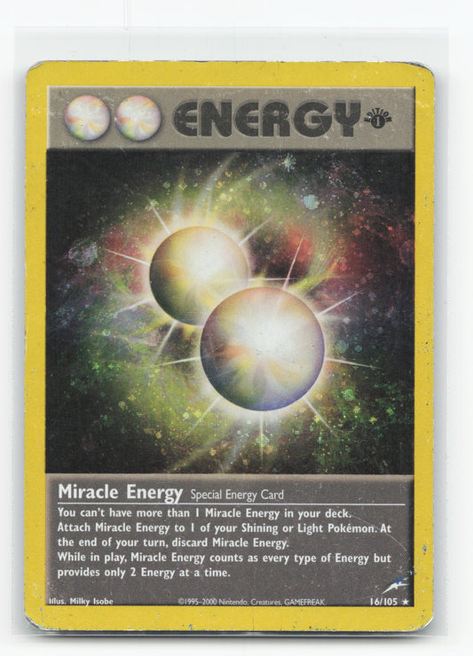 Miracle Energy 16/105 1st Edition Holo - Neo Destiny