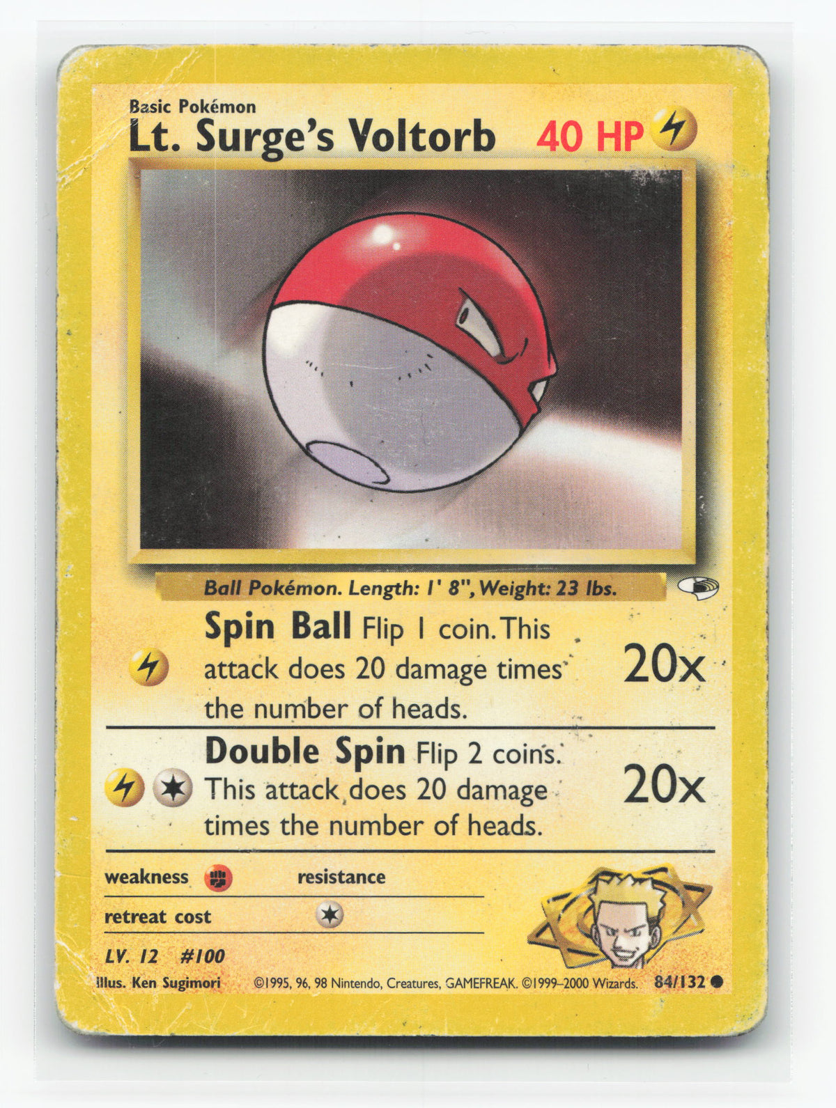 Lt. Surge's Voltorb 84/132 - Gym Heroes