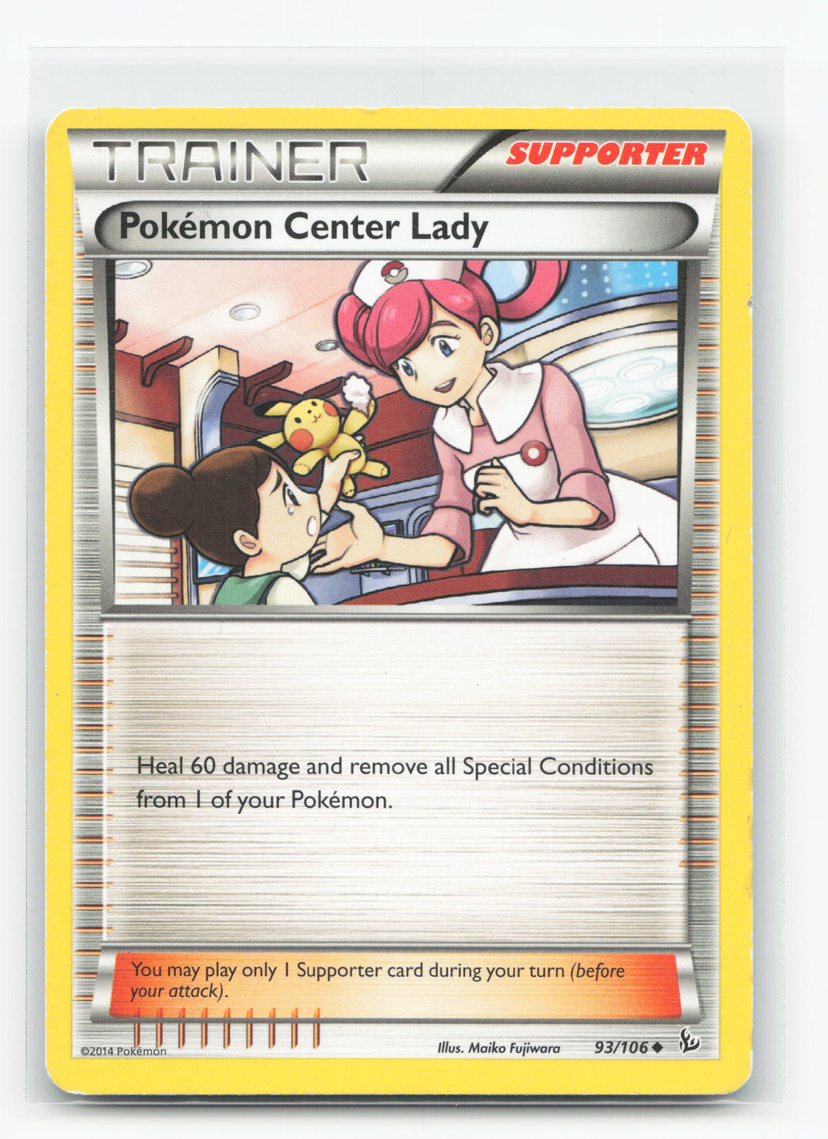Pokémon Center Lady 93/106 - Flashfire