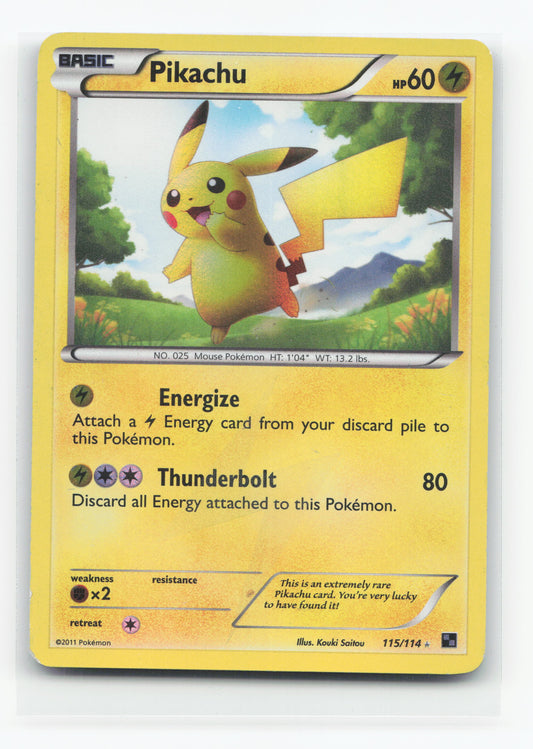 Pikachu 115/114 - Black & White