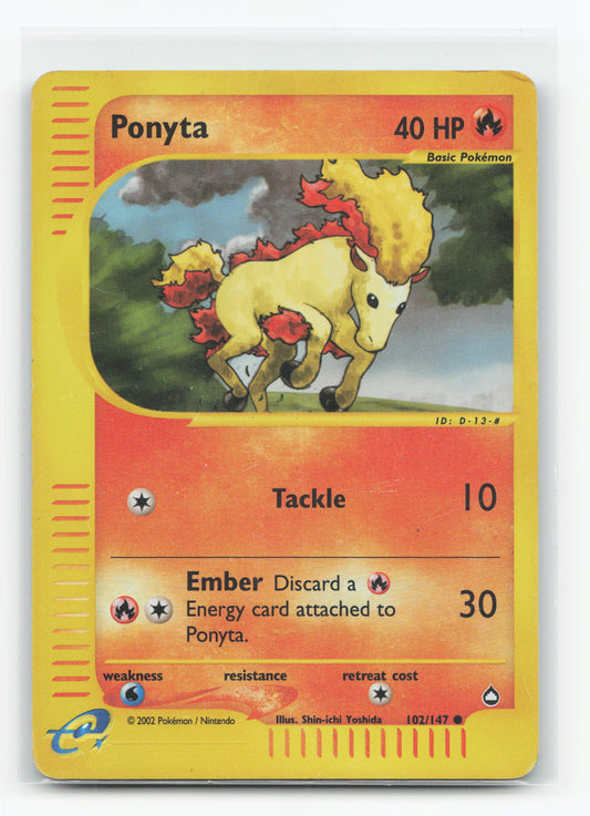 Ponyta 102/147 Reverse Holo - Aquapolis