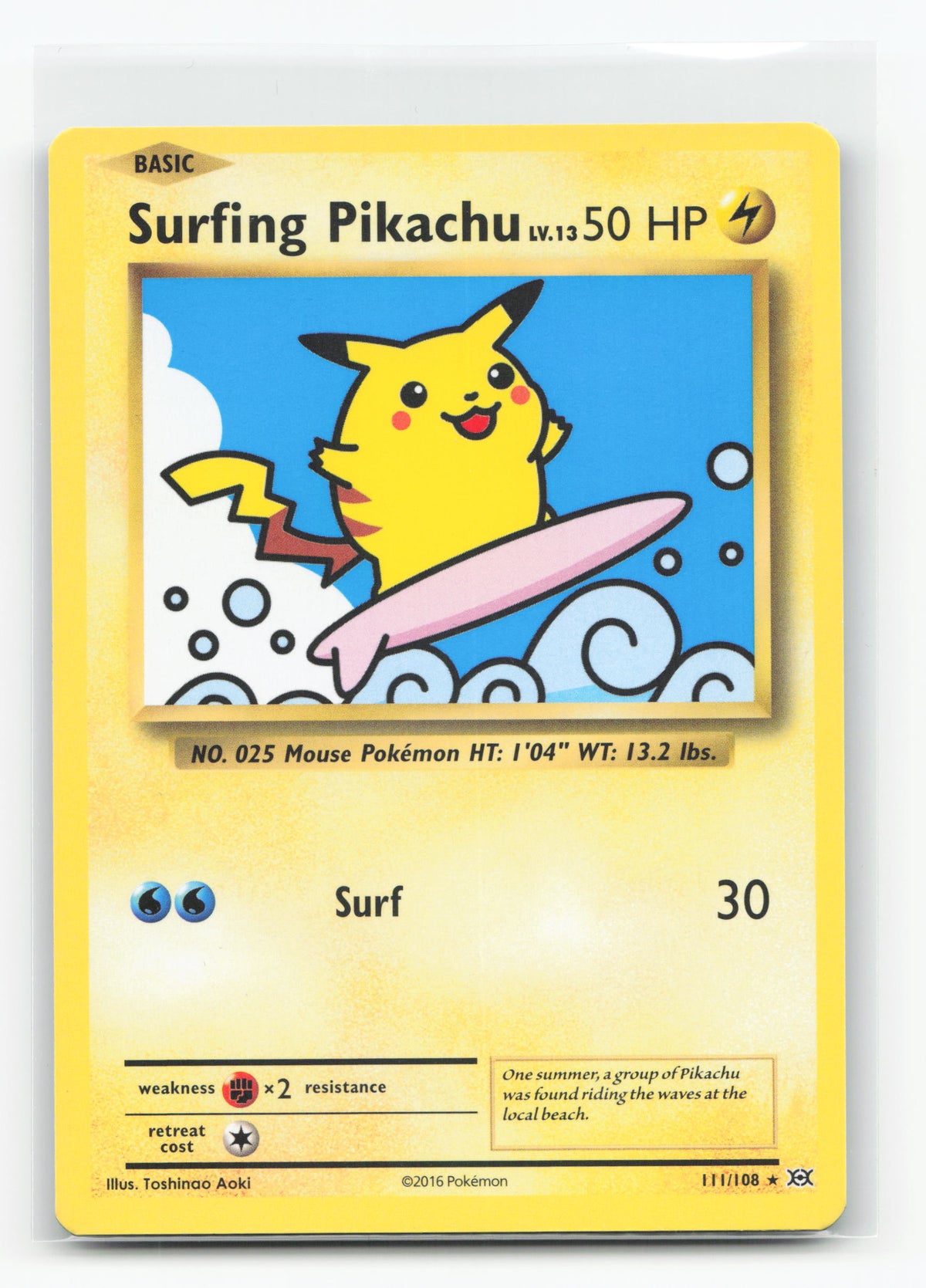 Surfing Pikachu 111/108 - Evolutions