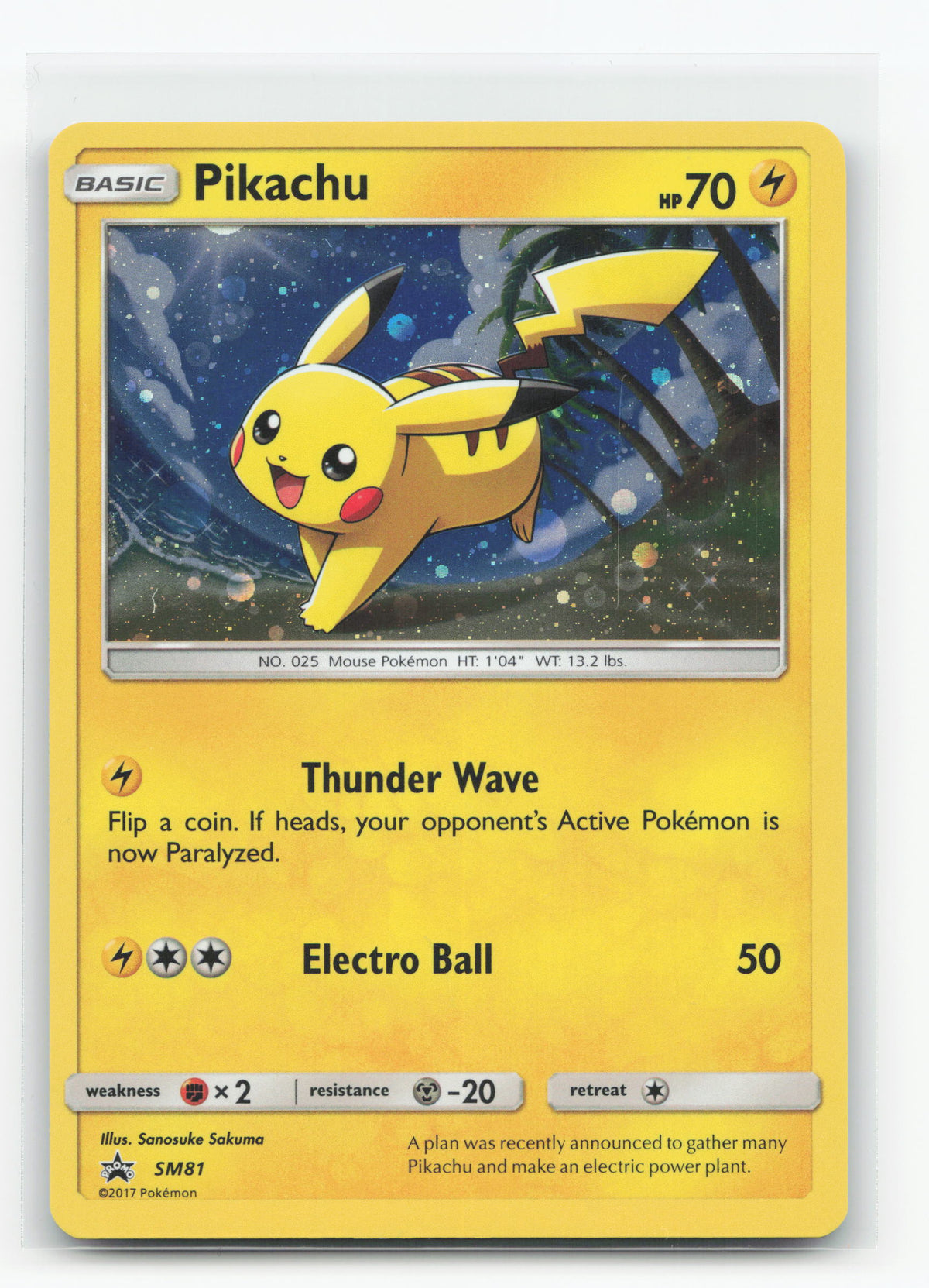 Pikachu SM81 - SM Black Star Promos