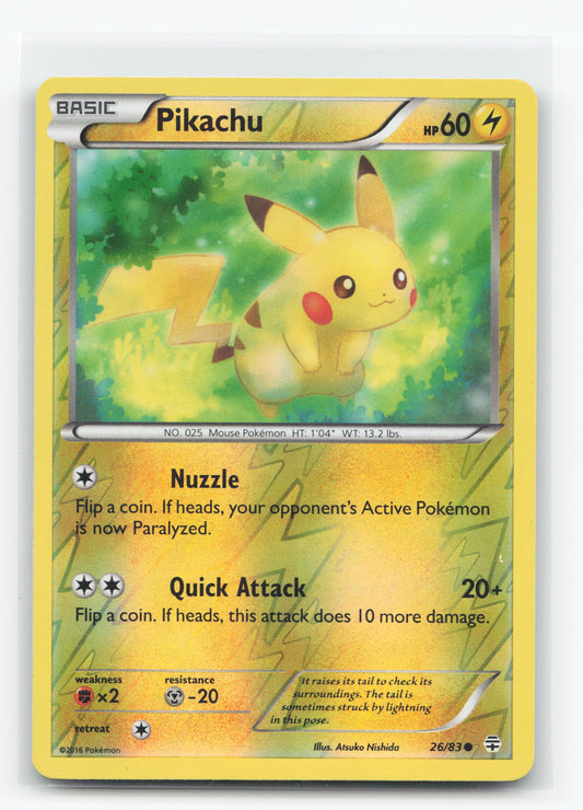 Pikachu 26/83 Reverse Holo - Generations