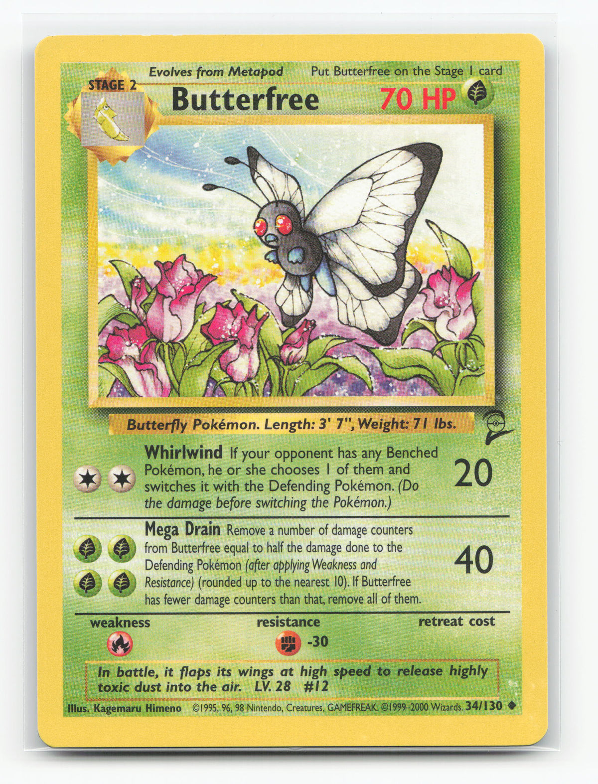Butterfree 34/130 - Base Set 2