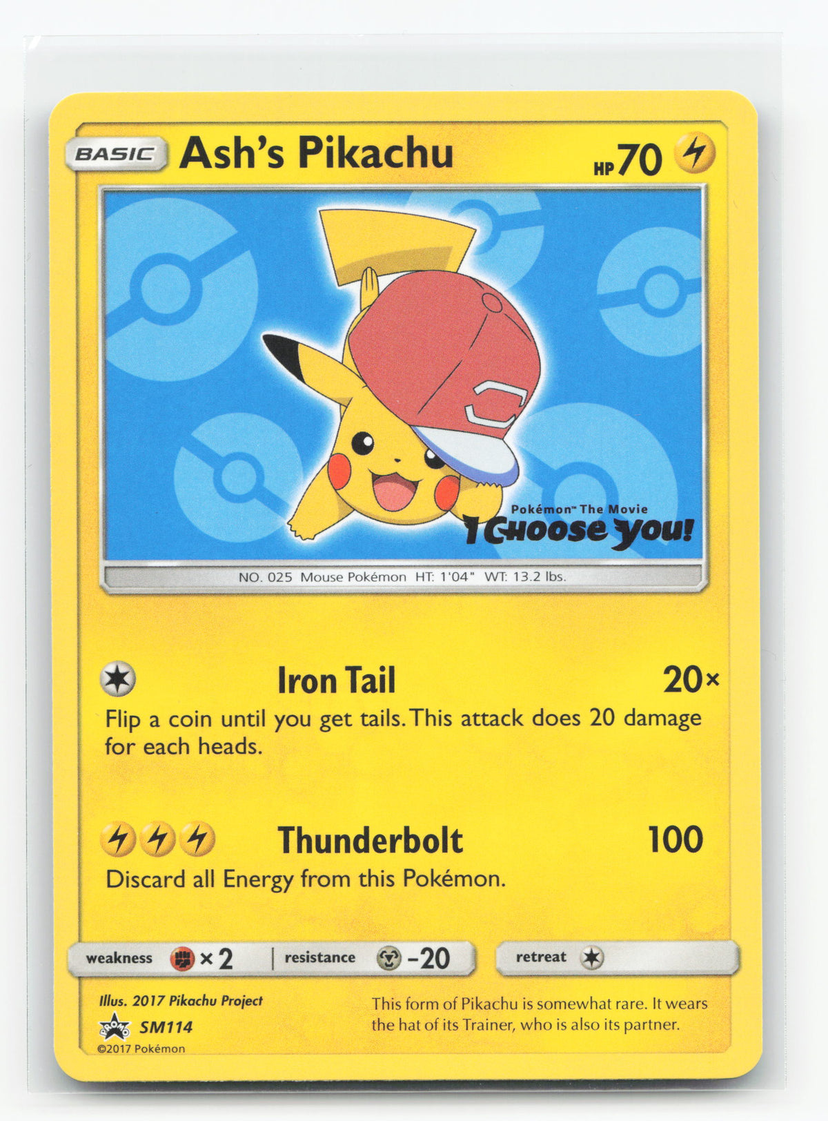 Ash's Pikachu SM114 - SM Black Star Promos