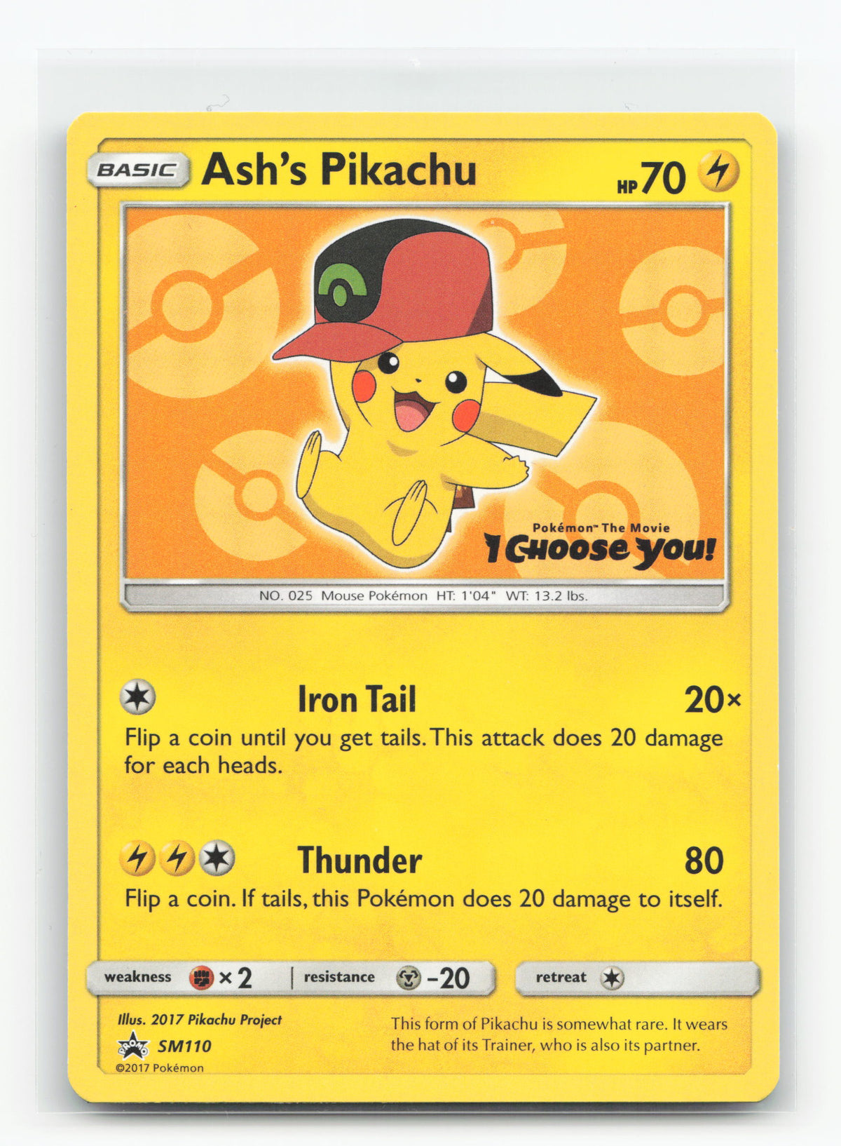 Ash's Pikachu SM110 - SM Black Star Promos