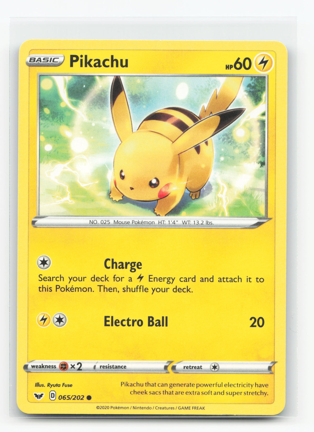 Pikachu 065/202 - Sword & Shield