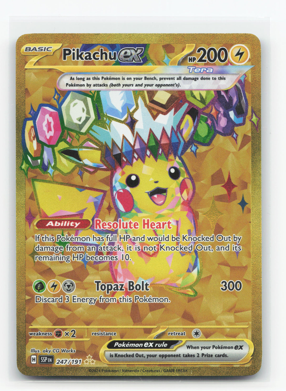 Pikachu ex 247/191 - Surging Sparks
