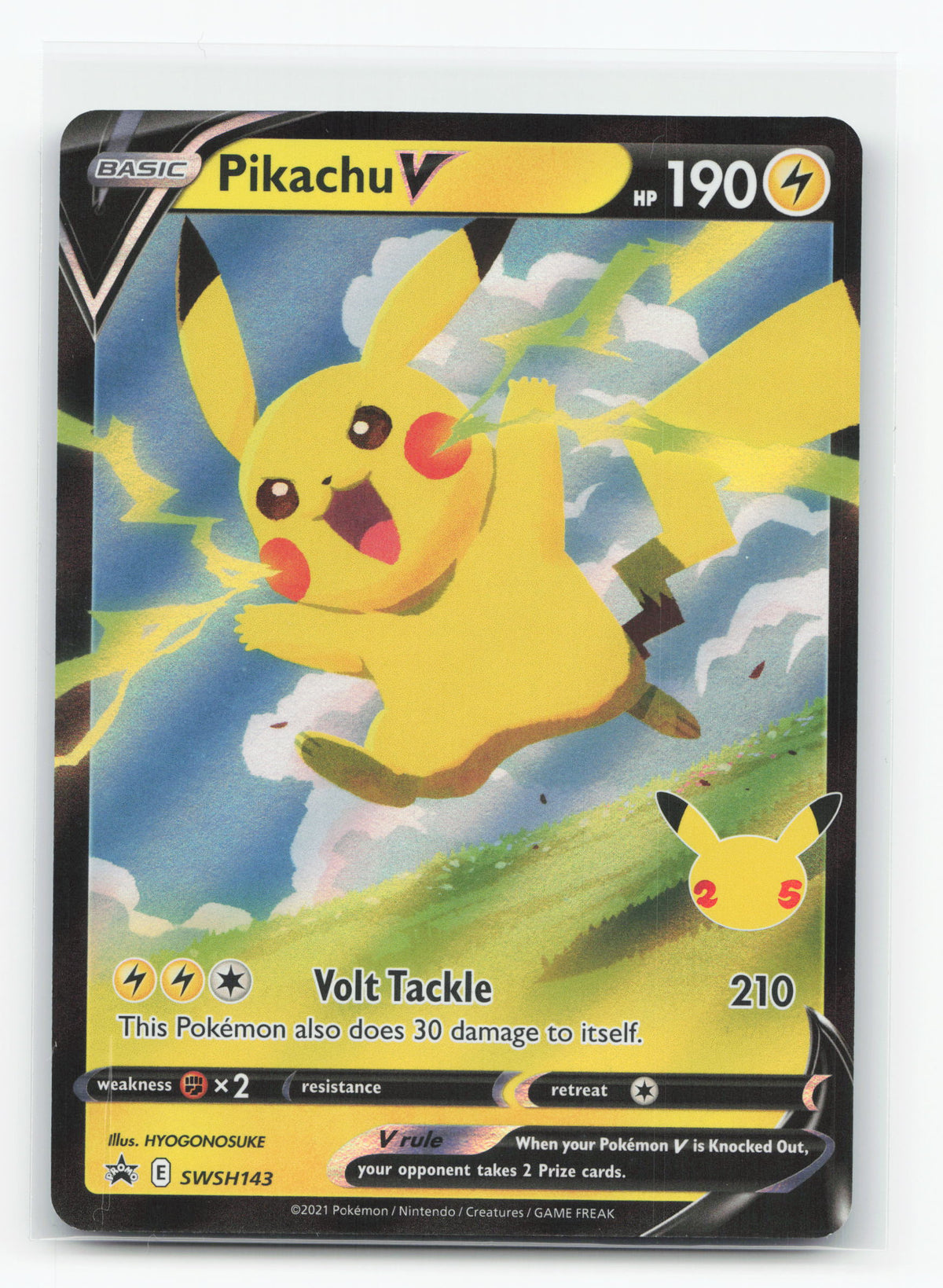 Pikachu V SWSH143 - SWSH Black Star Promos