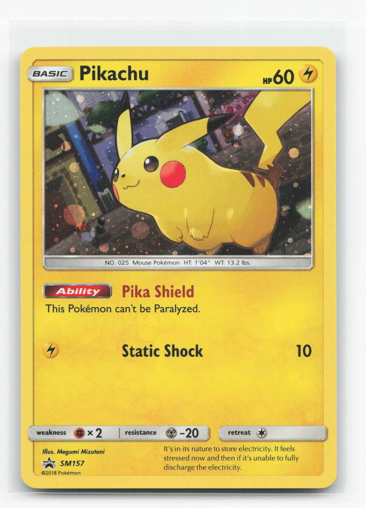 Pikachu SM157 - SM Black Star Promos