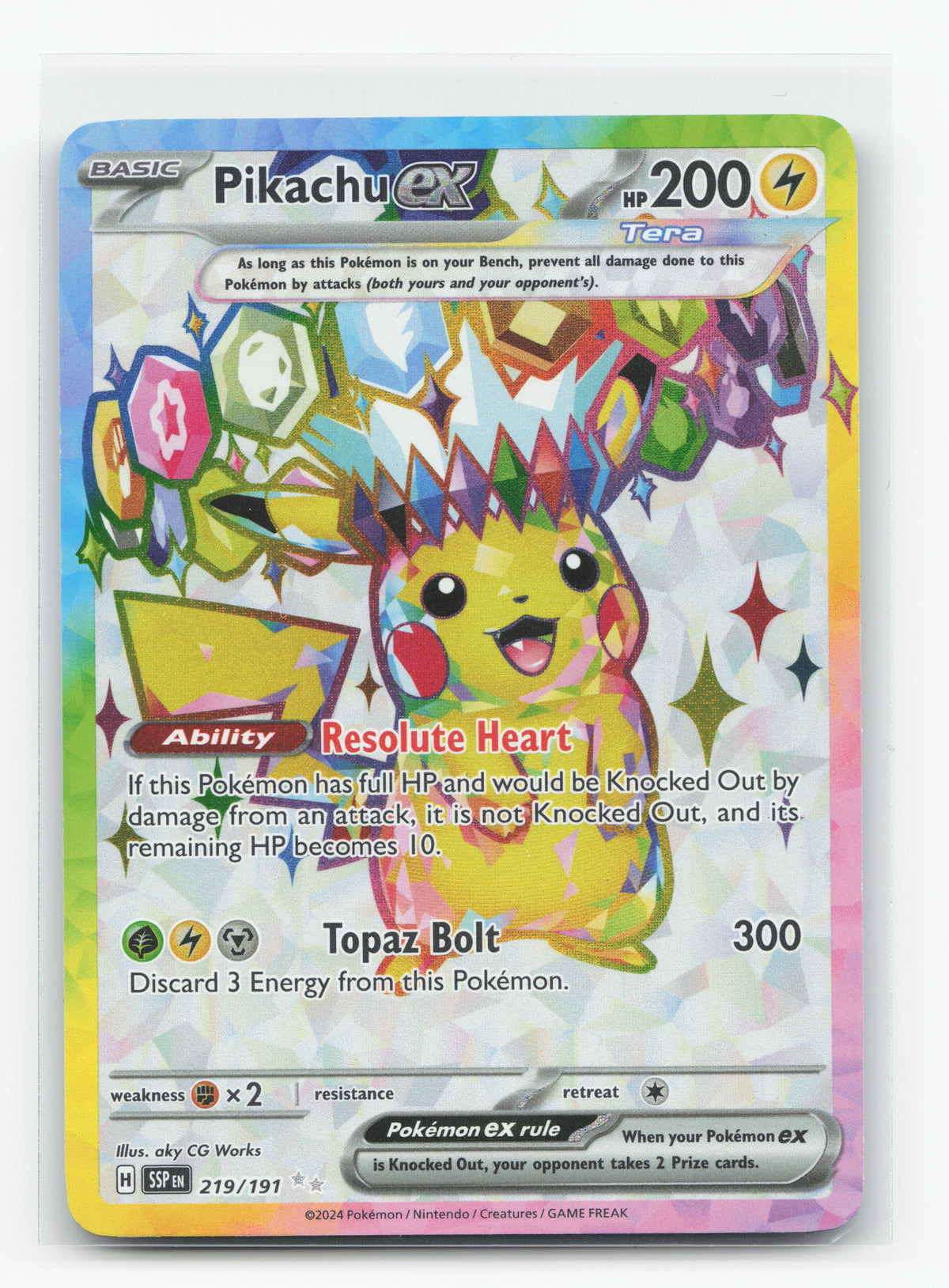 Pikachu ex 219/191 - Surging Sparks
