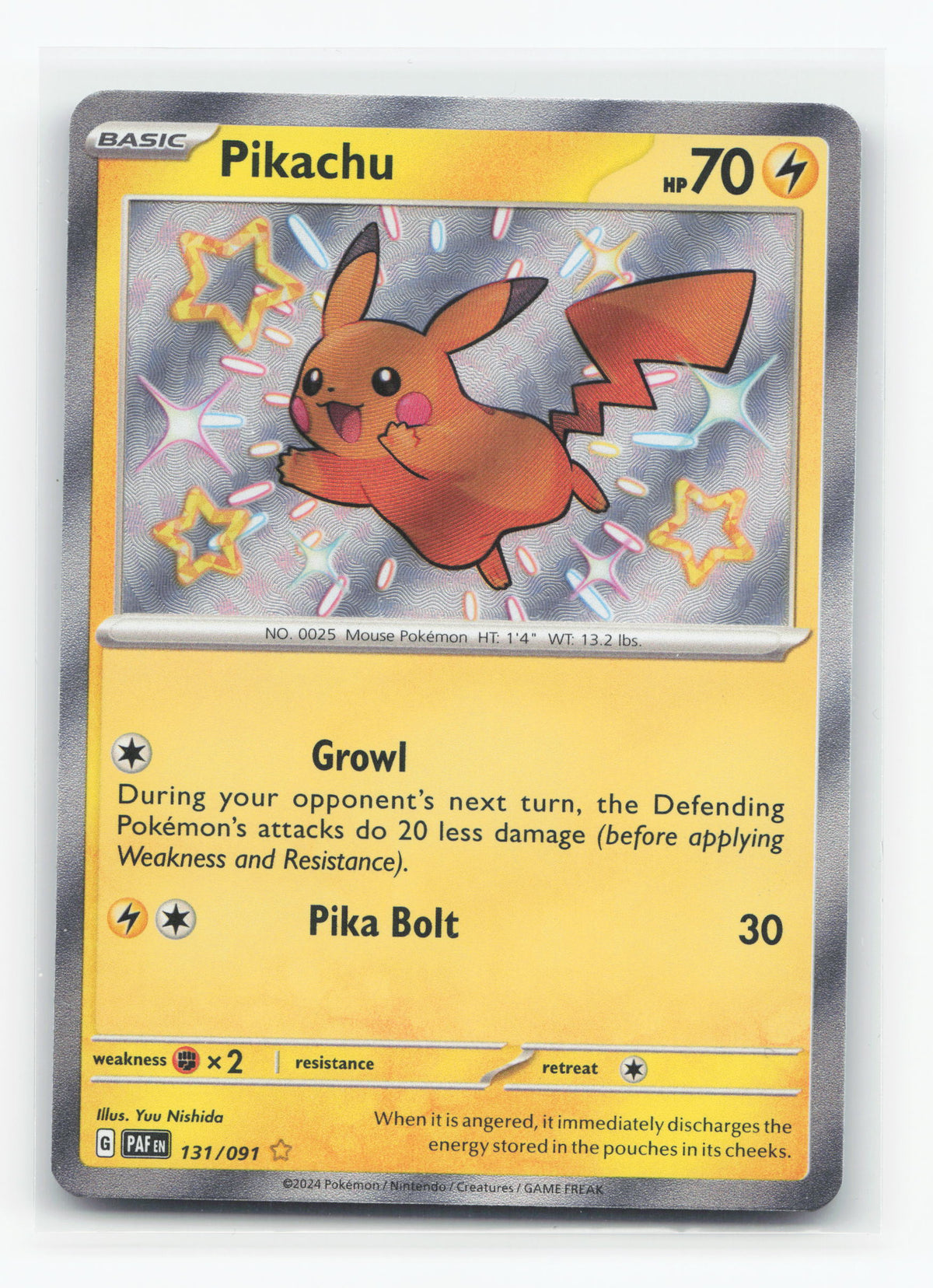 Pikachu 131/091 - Paldean Fates