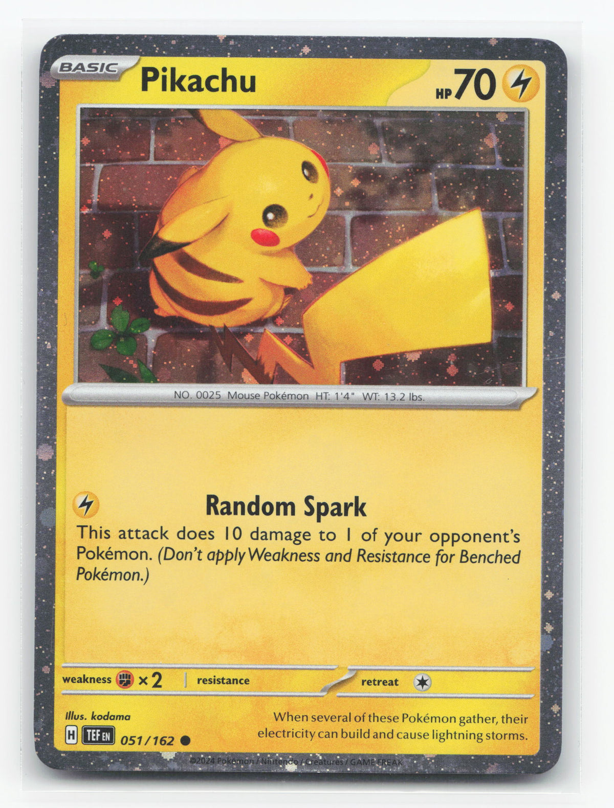 Pikachu 051/162 - Temporal Forces