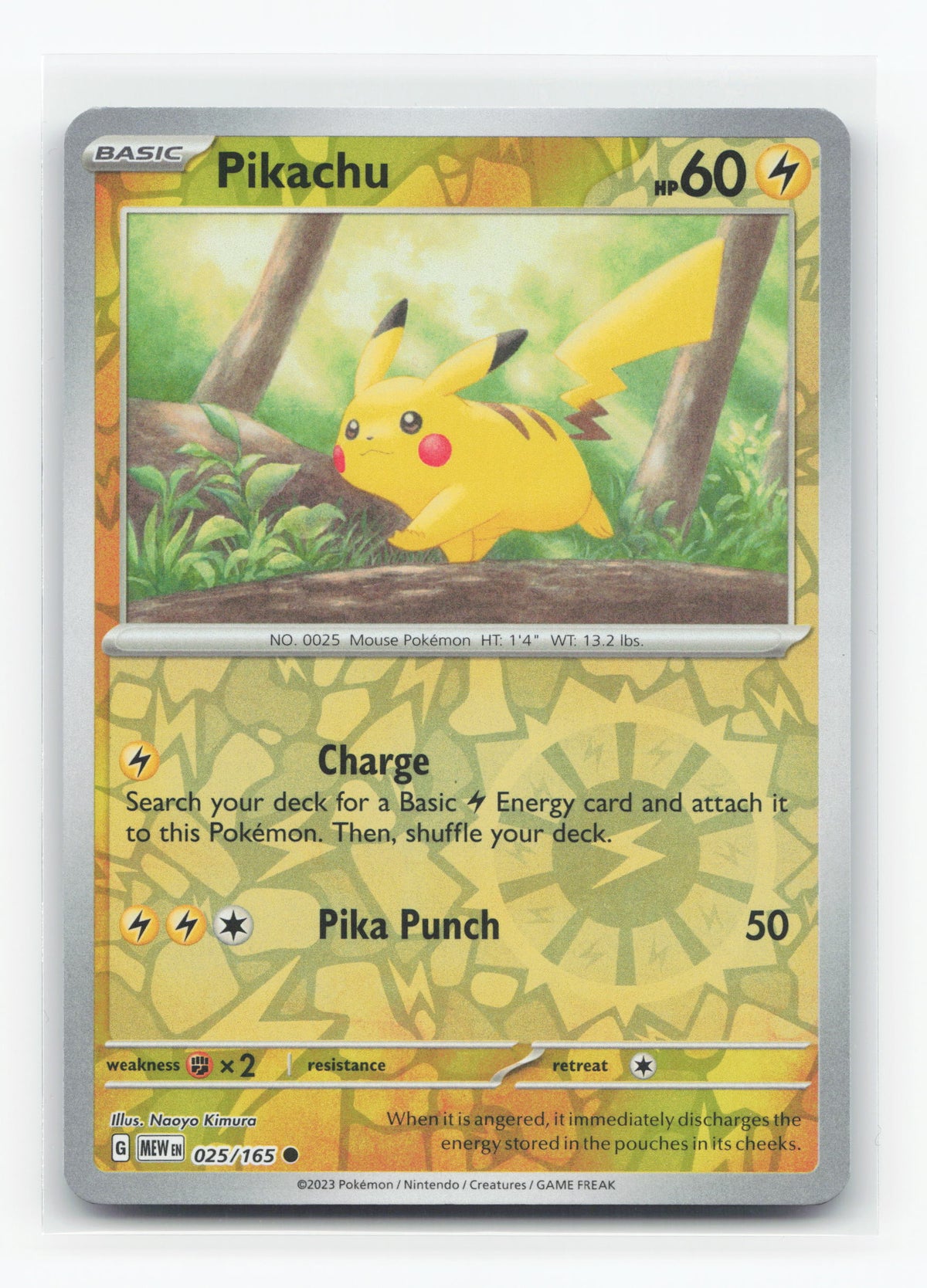 Pikachu 025/165 - 151