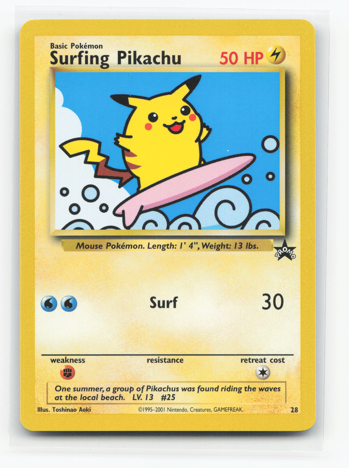Surfing Pikachu 28 - Wizards Black Star Promos