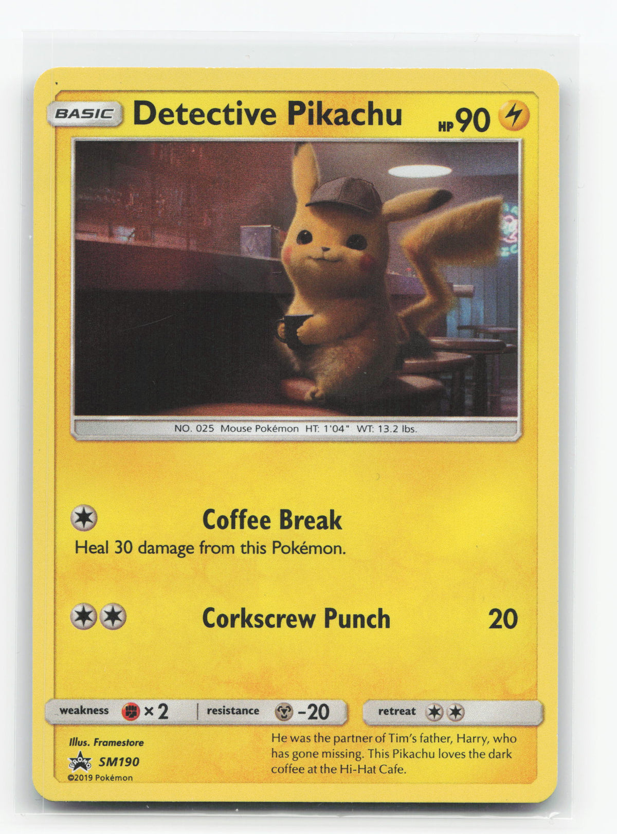Detective Pikachu SM190 - SM Black Star Promos