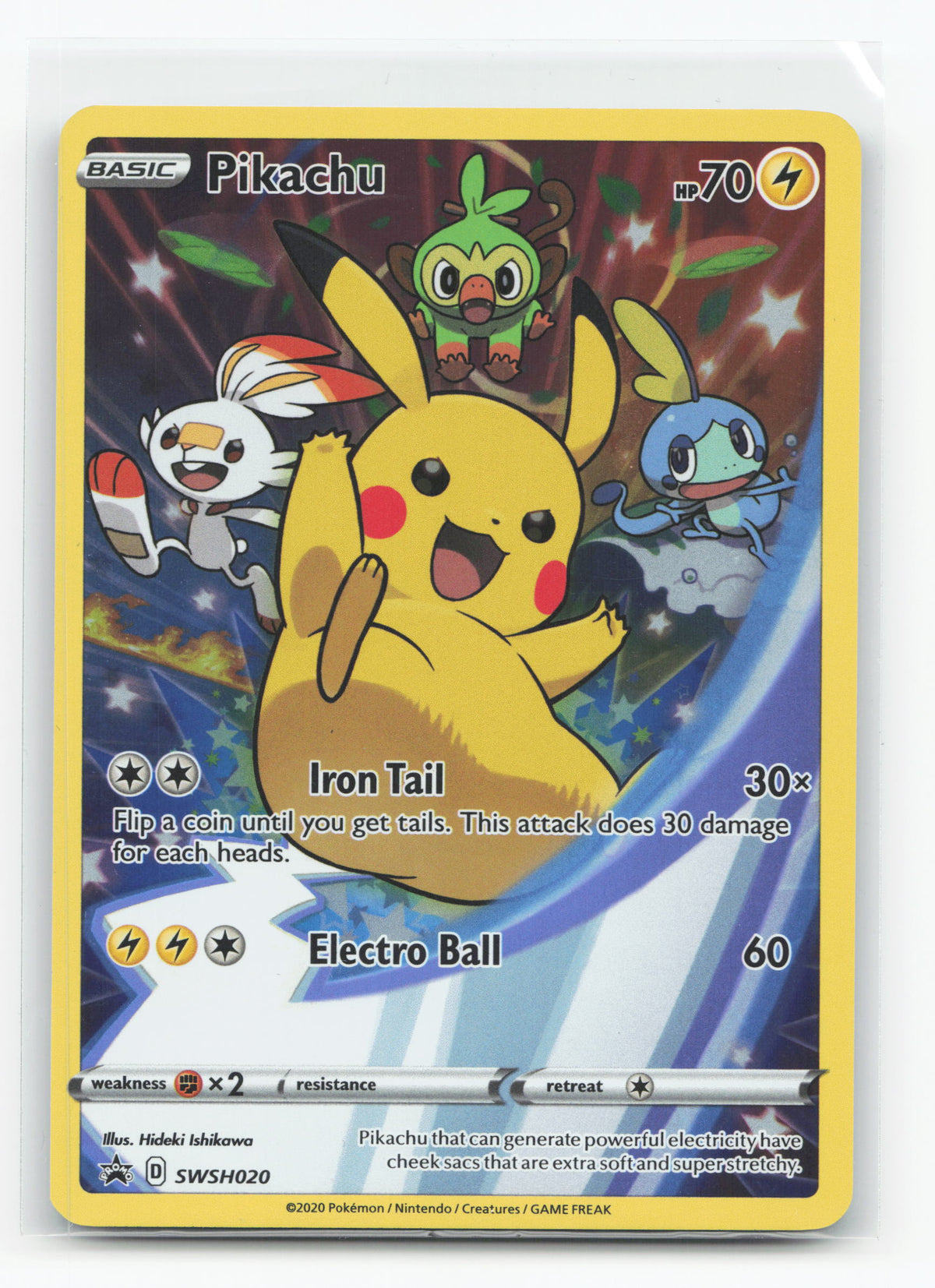 Pikachu SWSH020 - SWSH Black Star Promos