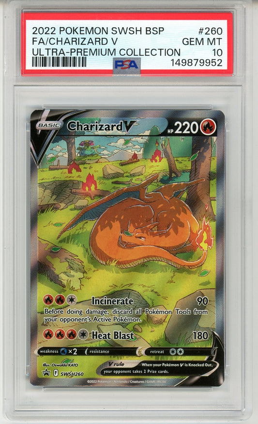 PSA 10 Charizard V SWSH260 - SWSH Black Star Promos