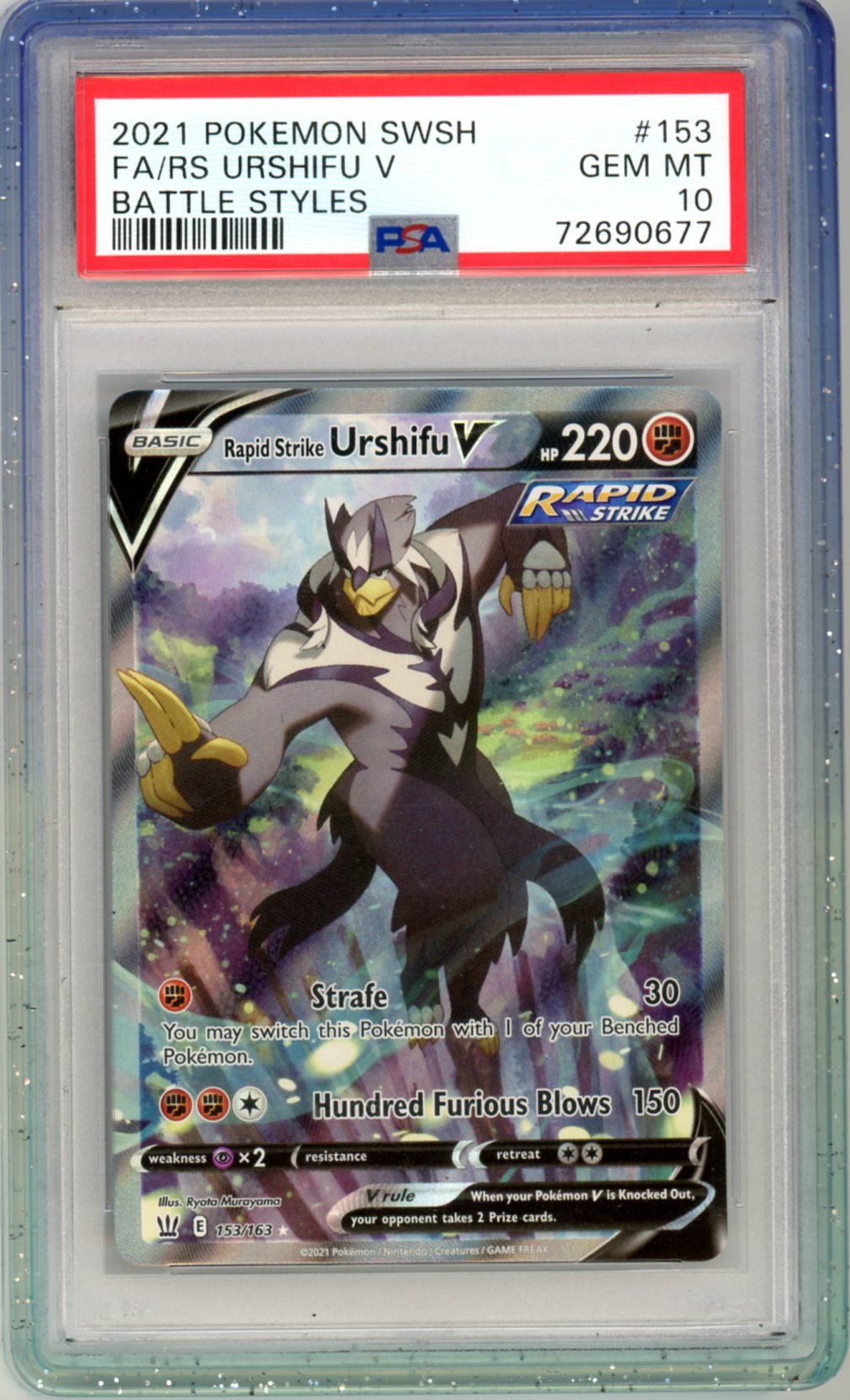 PSA 10 Rapid Strike Urshifu V 153/163 - Battle Styles