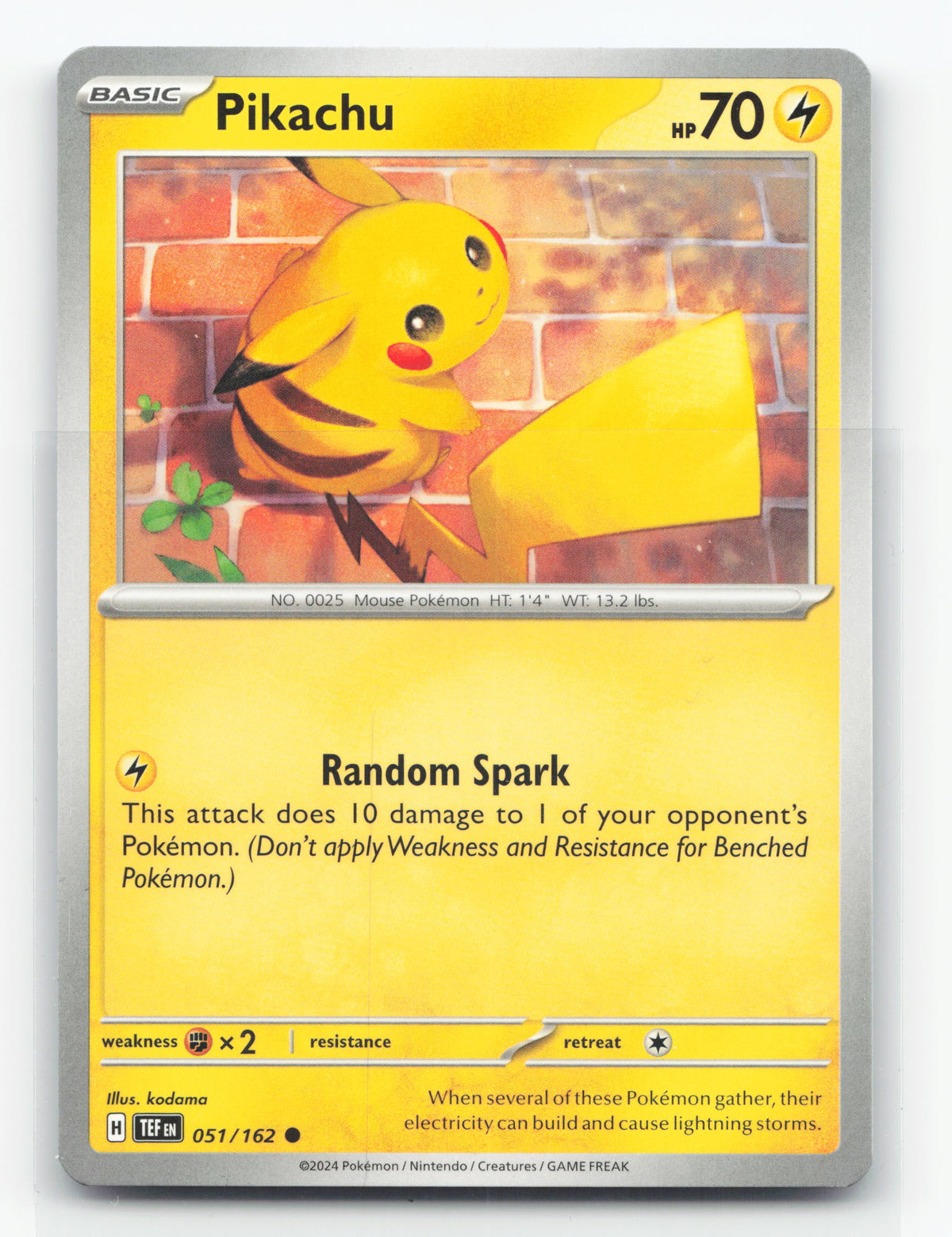 Pikachu 051/162 - Temporal Forces