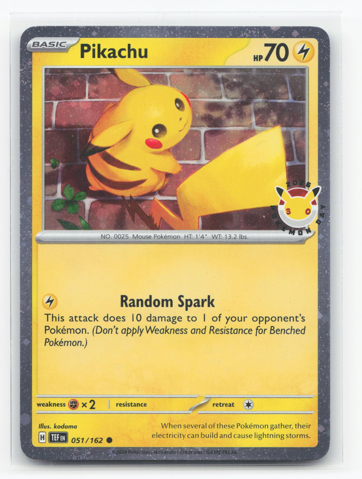Pikachu 051/162 - Temporal Forces