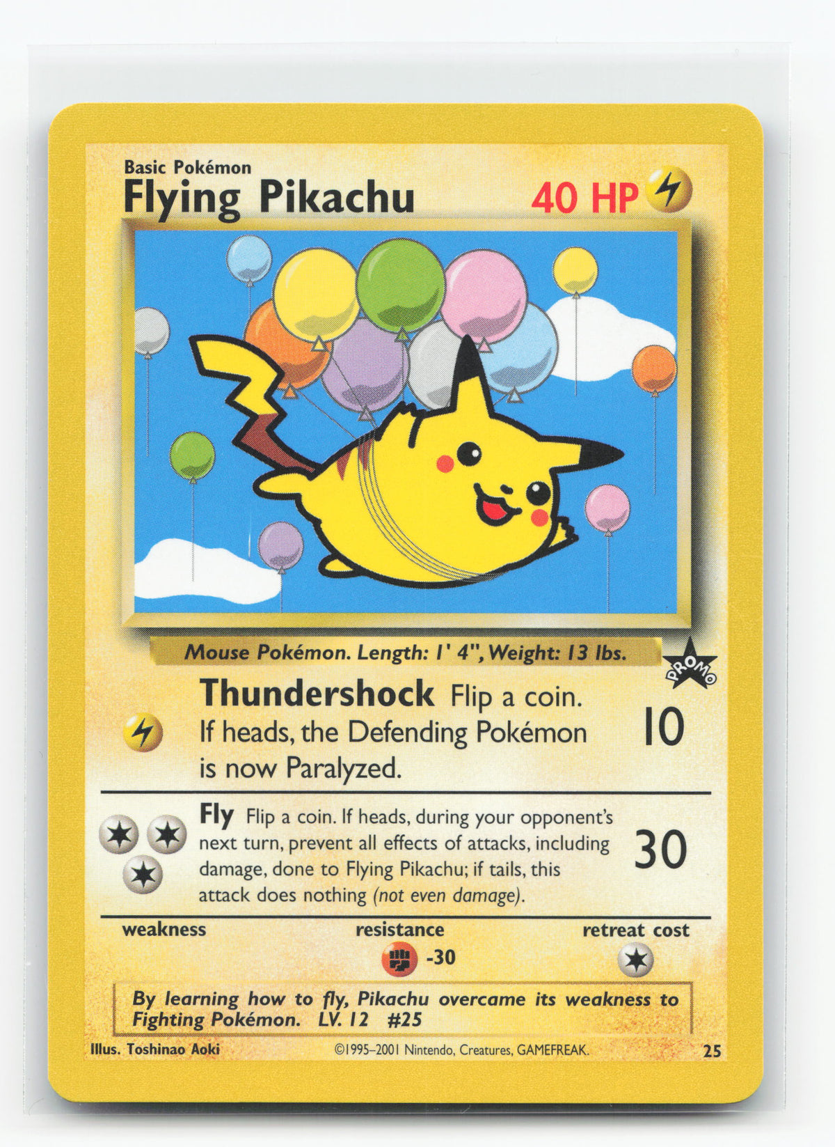 Flying Pikachu 25 - Wizards Black Star Promos