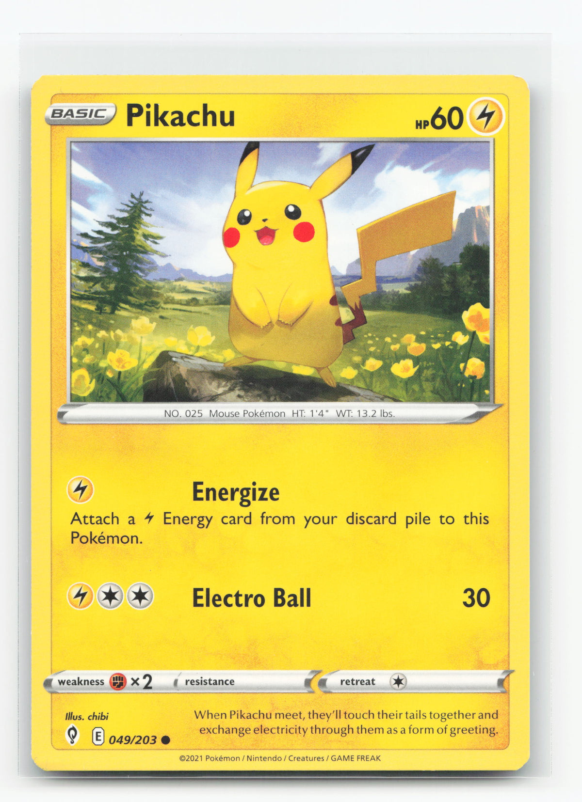 Pikachu 049/203 - Evolving Skies