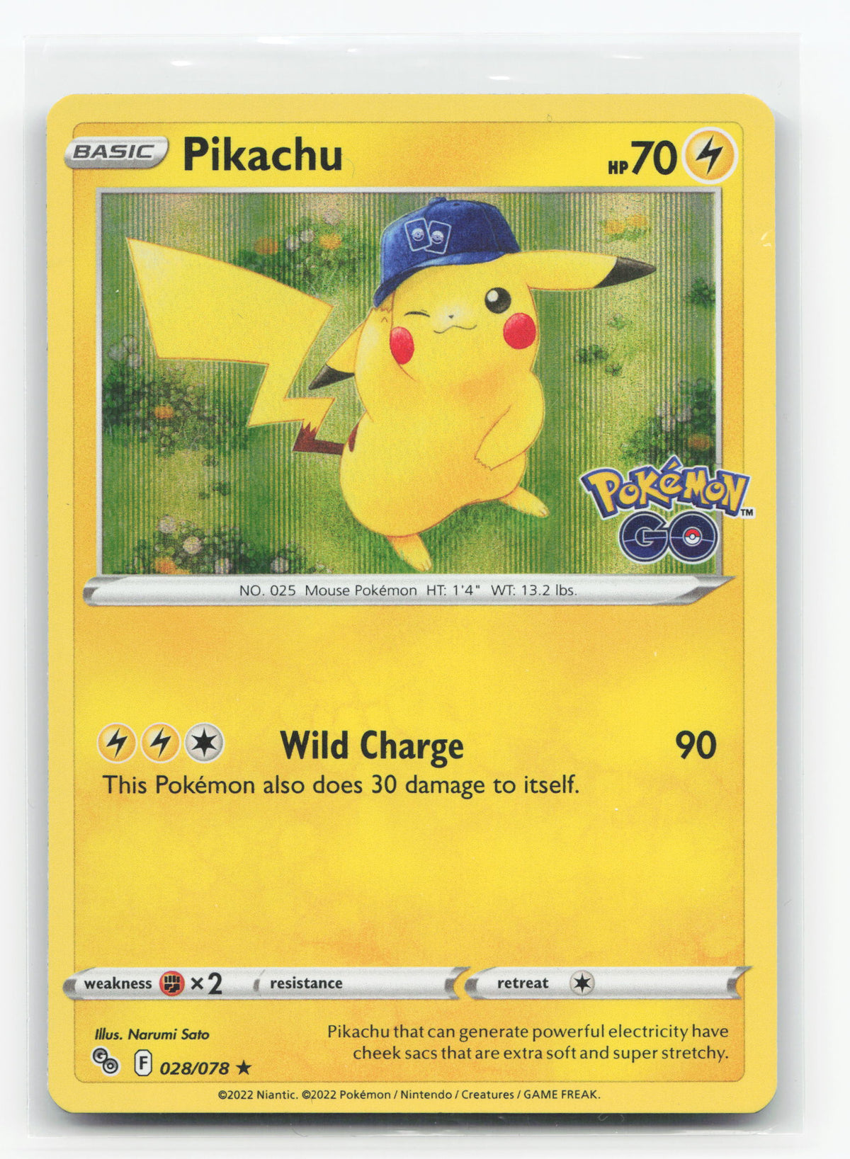 Pikachu 028/078 - Pokémon GO