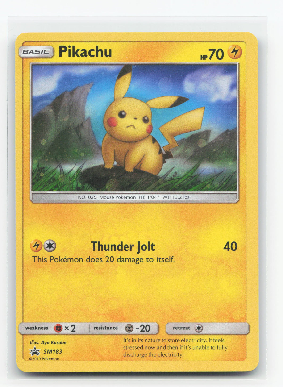 Pikachu SM183 - SM Black Star Promos