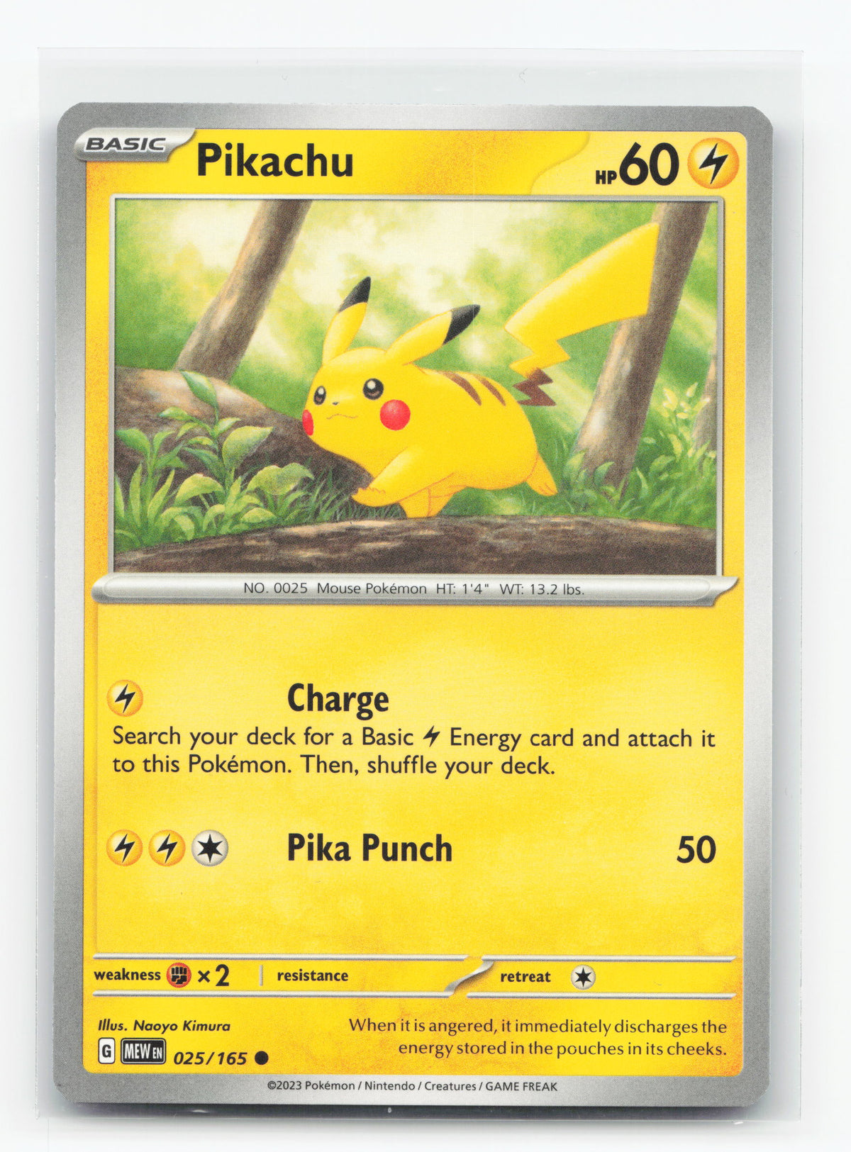 Pikachu 025/165 - 151