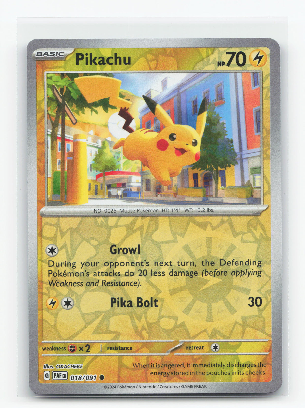 Pikachu 018/091 - Paldean Fates